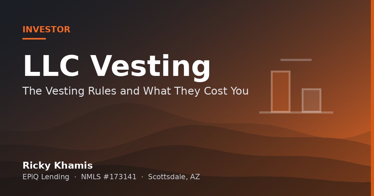Closing a DSCR Loan in an LLC: The Vesting Rules and What They Cost You