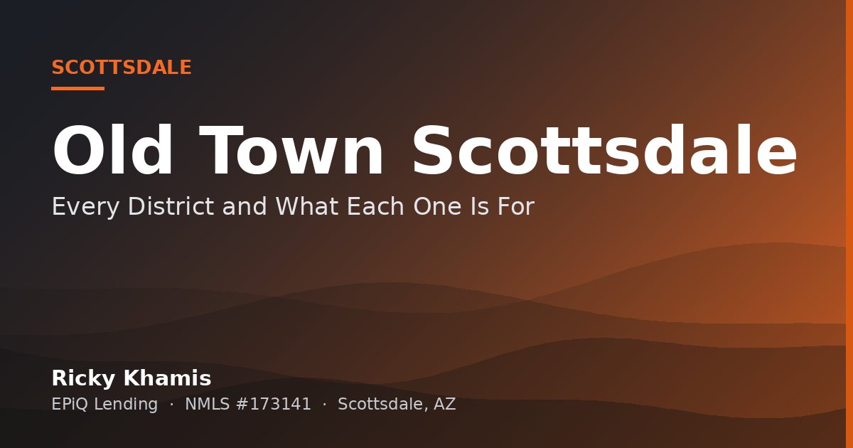 The Old Town Scottsdale Guide: Every District and What Each One Is For